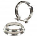 3 Flange Clamp V-band Kit For Borg Warner Turbo S369 Sx-e S200 S300 S366