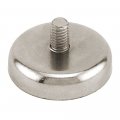 Master Magnetics Nacm126x2 Retaining Threaded Male 4-20 Nickel Plated 75 Pounds Hold Neodymium Magnet 1 26 Diameter 0 702 