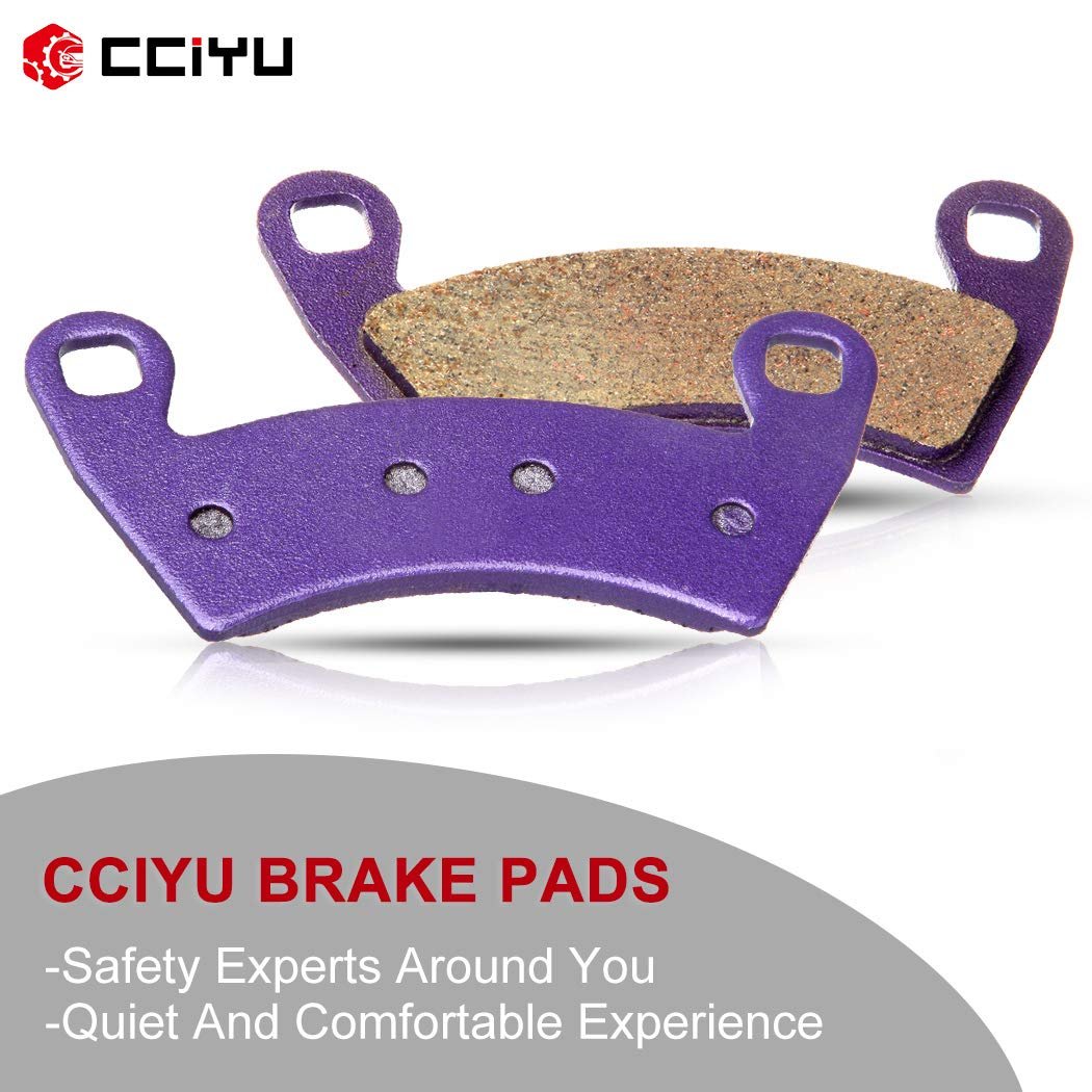 Front And Rear Carbon Fiber Brake Pads 4 Pair For Polaris Ranger 400 500 700 800 900 Crew Ev Rzr Fa354 Fa452 2008 2014