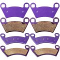 Front And Rear Carbon Fiber Brake Pads 4 Pair For Polaris Ranger 400 500 700 800 900 Crew Ev Rzr Fa354 Fa452 2008 2014 