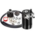 Vincos Universal 3 8 9 16 400ml Aluminum Oil Catch Can Dual Cylinder Polish Baffled Engine Air Separator Tank Reservoir Kit 