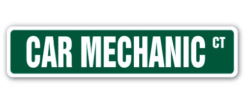 Car Mechanic Street Sign Auto Motor Tech Engine Repair Indoor Outdoor A 18 Wide