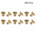 Uxcell Hollow Rivet 2 5mm X 3mm Through Hole Copper Rivets Grommets Double-sided Circuit Board Pcb 200pcs