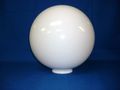 12 Inch White Acrylic Plastic Light Round Pole Post Globe Lamp Fixture 