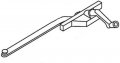 Casement Window Operator Right Hand Rear Mount 9 5 In Long Arm White Stainless Steel Roller Part 36-445-3 