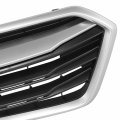 Su1200180 Factory Style Front Bumper Grill Grille Assembly With Silver Moulding For Subaru Legacy 2018-2019 Matte Black