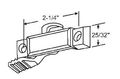 Stb Window Sweep Latch For Sash Lock Dark Bronze 7 16 Projection 2-1 4 Screw Holes 