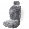 Zonetech Variation Fur Seat Cover Charcoal Grey 