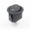 Baomain Spst Black Button On Off Round Rocker Switch Ac 6a 250v 10a 125v W Cap Pair