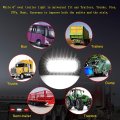 Npauto 2pcs 6 Oval Led Trailer Lights 24 White Reverse Backup Waterproof Stop Turn Tail Light For Rv Trucks