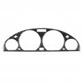 Qiilu For Bmw E46 M3 98-05 Carbon Fiber Center Console Instrument Panel Cover Trim Central Control Strip Frame Inst