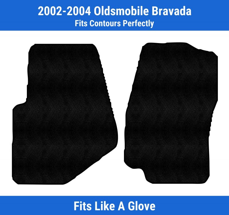 Custom Fit Front Carpet Floor Mats Black For Oldsmobile Bravada 2004 2003 2002
