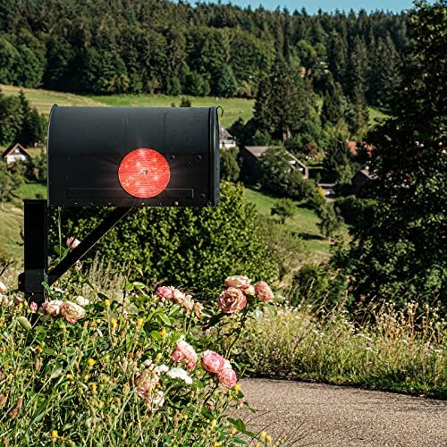 15 Pack 3 165 Inch Round Front Reflector Driveway Trailers Reflective Mailbox Reflector Safety Reflectors For Post With Center