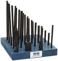 Te-co 20601 38 Piece Nut And Stud Kit 5 16 In 18 X 3 8 Table T Slot Carbon Steel Workholding Clamping Components 