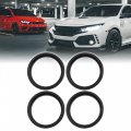 X Autohaux Car Hub Centric Rings Wheel Bore Center 66 6 To 57 1mm 4pcs Black Plastic