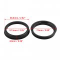 X Autohaux Car Hub Centric Rings Wheel Bore Center 66 6 To 57 1mm 4pcs Black Plastic