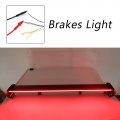 Topteng Car Spoiler Universal With Led Light Sedan Adjustable Rear Aluminum Gt Trunk Wing Racing For Brakes