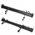 Topteng Car Spoiler Universal With Led Light Sedan Adjustable Rear Aluminum Gt Trunk Wing Racing For Brakes