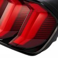 Hecasa Led Tail Lights Compatible With 2015-2020 Ford Mustang Five Models Fulllights Tail Lamp Tube Sequential Turn Signal