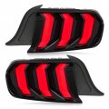Hecasa Led Tail Lights Compatible With 2015-2020 Ford Mustang Five Models Fulllights Tail Lamp Tube Sequential Turn Signal