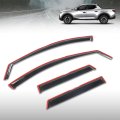 In-channel Auto Vent Window Visor For Hyundai Santa Cruz 2022-2026 4pcs Smoky 