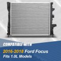 Dpi 13635 Factory Style 1-row Cooling Radiator Compatible With Ford Focus 1 0l 2016-2018 Aluminum Core