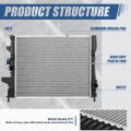 Dpi 13635 Factory Style 1-row Cooling Radiator Compatible With Ford Focus 1 0l 2016-2018 Aluminum Core