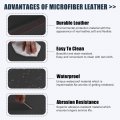 X Autohaux Black Microfiber Leather Armrest Protector Cover For Honda Civic 2006-2013 Red Stitches Accessories