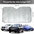 X Autohaux 130x70cm Car Front Windshield Cover Protection Snow Ice Frost Freeze Sunshade