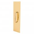 Prime-line J 4578 Door Pull Plate With Handle Polished Brass 4 In X 16 Single Pack 