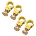 Pure Copper Car Battery Terminal Connectors Positive And Negative Cable End Clamps For Auto Universal Top Post Clip Truck Rv 