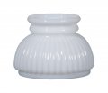 B P Lampa 6 Opal Glass Ribbed Student Shade In Pure White For Vintage Style Table Lamps 