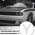 X Autohaux 20pcs Y Shaped Plastic 1 2 Hose Barb Barbed Fitting For Car White