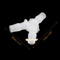 X Autohaux 20pcs Y Shaped Plastic 1 2 Hose Barb Barbed Fitting For Car White