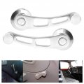 2pcs Alloy Window Handle Riser Crank Winder Fit For Classic Car Silver 