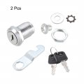 Uxcell Cam Lock 1 Cylinder Length Cabinet Locks With No Fits On 5 8 Max Thickness Panel Keyed Different Zinc Alloy Secure File