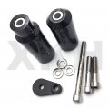 Smt-no Cut Frame Slider Crash Protector Compatible With 2005 2006 Kawasaki Zx-6r Zx-6rr 636 Blk B00ruems22