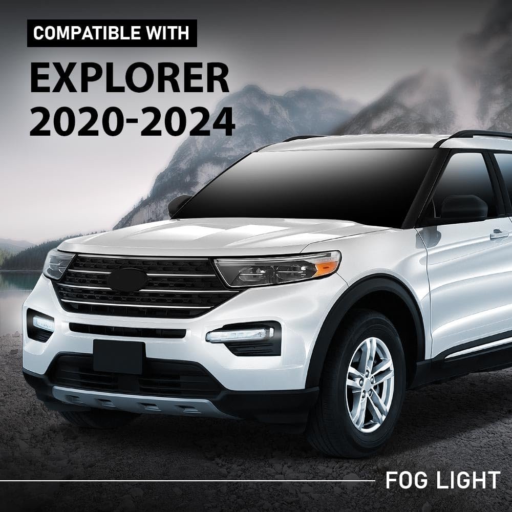 Led Front Left Fog Light Lamp Assembly For Ford Explorer 2020-2024 Except Timberline Model Driver Side Lb5z15201a Lb5z15201b