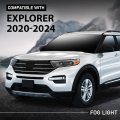 Led Front Left Fog Light Lamp Assembly For Ford Explorer 2020-2024 Except Timberline Model Driver Side Lb5z15201a Lb5z15201b
