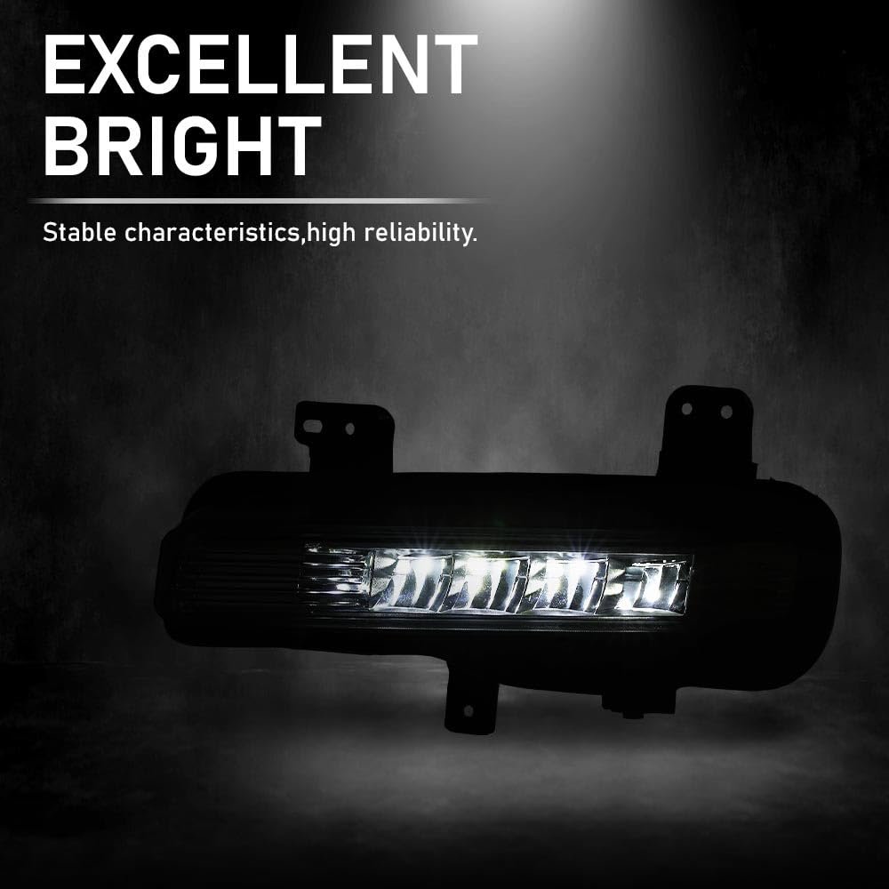 Led Front Left Fog Light Lamp Assembly For Ford Explorer 2020-2024 Except Timberline Model Driver Side Lb5z15201a Lb5z15201b