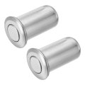 2pcs 13mm 0 51 Door Latch Dust Protector 201 Stainless Steel Dust-proof Security Sliding Lock Inserts Barrel Bolt Accessories 