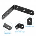 Uxcell L Bracket Corner Braces 20set 3 X Inch Black Stainless Steel 90 Degree Right Angle For Furniture Cabinet Chair With