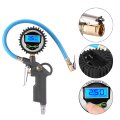 Tire Inflator Gauge Digital Tyre Pressure Tester Car Vehicle Air Meter