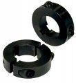 Split Axle Collar 1 Inch Bore Steel Keyed 2 Pack For Go Kart Mini Bike Axles 