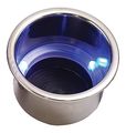 Sea-dog 588074-1 Led Flush Mount Combo Drink Holder With Drain Blue 