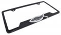 Christian Fish Proverbs 3 5-6 Black License Plate Frame Open Version
