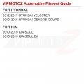 Vipmotoz Full Led License Plate Light For Hyundai Genesis Coupe Volester Kia Soul Ev 6000k Diamond White 2-pieces Tag Lamp
