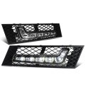 Bmw F10 5-series Pair Of Front Bumper Fog Light Bezel Integrated Day Time Running Lights 