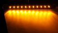 Amber 17 In Sealed Led Waterproof Submersible Light Bar Turn Tail Clearance Marker Identification For Truck And Trailer Kl-10sw