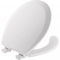Mayfair 8440ec 000 Open Front Toilet Seat Will Never Loosen And Easily Remove Round Durable Enameled Wood White 